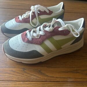 Gola Women's Sneakers - Olive, Red, and White